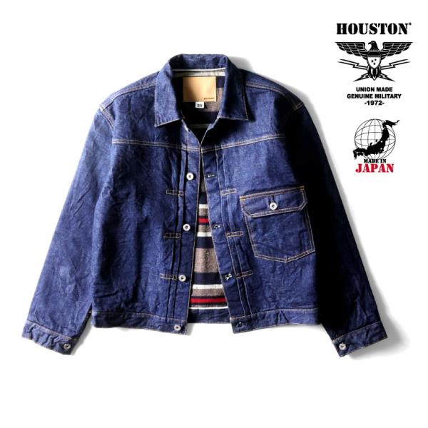 HOUSTON ヒューストン 91-B タイプ デニム ジャケット M HOUSTON（ヒューストン） 51541 TYPE1 BLANKET DENIM JACKET / タイプ1