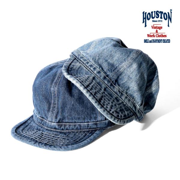 HOUSTON/ヒューストン 6680 DENIM ARMY CAP /デニム アーミーキャップ -全2色　