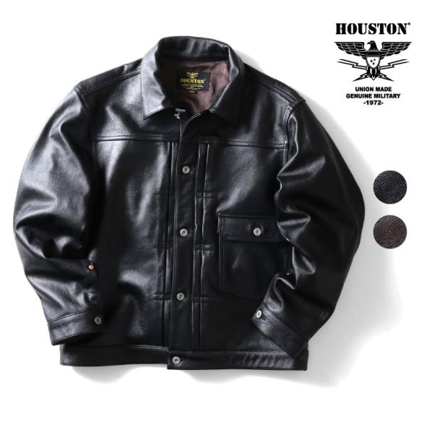 HOUSTON（ヒューストン） 8215 COW LEATHER TRACK JACKET / カウレザー