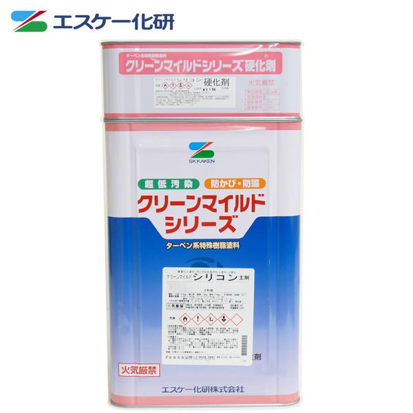 弾性クリーンマイルドシリコン 16kgセット 白/淡彩色 エスケー化 弾性クリーンマイルドシリコン 16kgセット 白/淡彩色 エスケー化