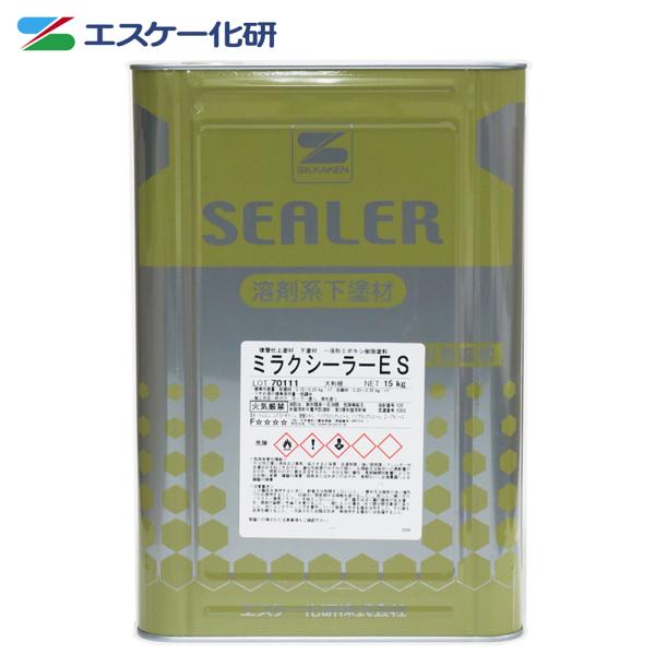 （商品内容）●ミラクシーラーES　15kg 石油缶※関東地方以外は送料が掛かります。※メーカー出荷完了後はお客様都合によるキャンセル・返品はお受けできません。※日付指定は出来ません。【用途】・各種改装工事の下塗り・各種仕上塗材の下塗り（硬質...