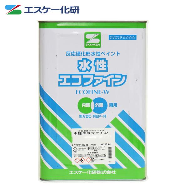 水性エコファイン 3分艶 16kg 白 淡彩色 エスケー化研 外壁用 水性エコファイン 3分艶 16kg 白 淡彩色 エスケー化研 外壁用