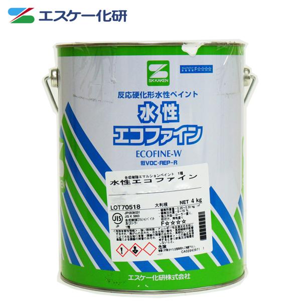 送料無料!水性エコファイン 艶消し 4kg 白 淡彩色 エスケー化研 送料無料!水性エコファイン 艶消し 4kg 白 淡彩色 エスケー化研