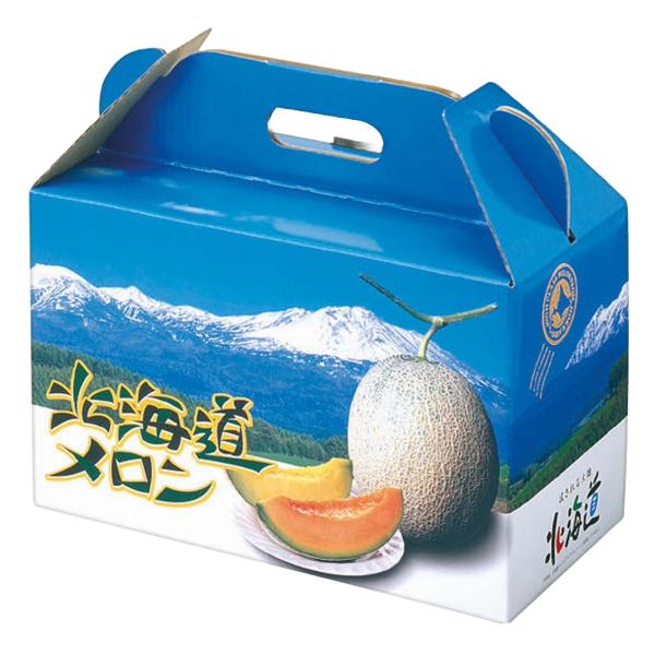 メロン箱 北海道メロンD2 2ヶ入 330×165×295mm 1ケース60枚入 オリカ