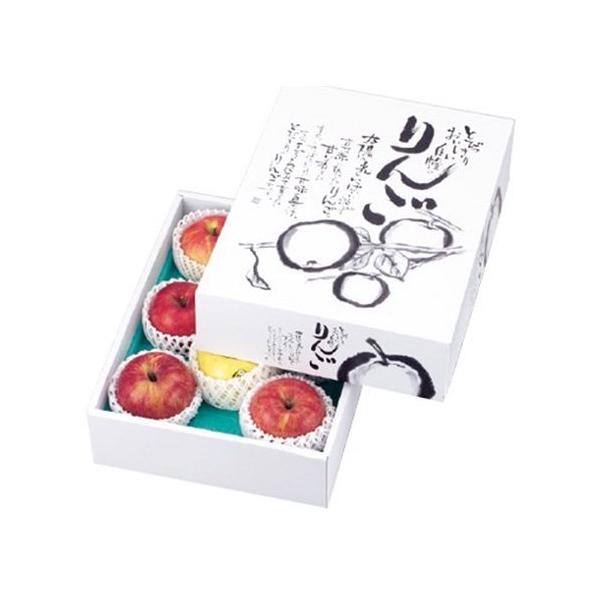 ヤマニパッケージ りんご箱 L-2166 自慢のりんご 小 368×268×96mm 1