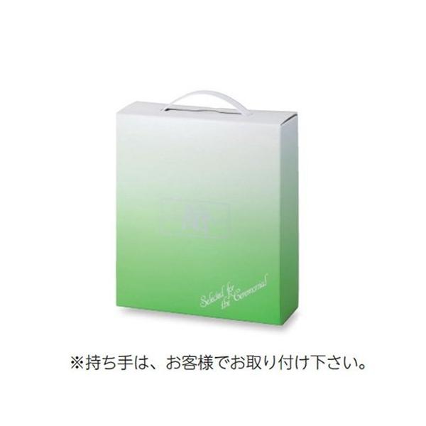 ヤマニパッケージ 返礼品用手提箱 BT-75B セレモニーBOX グリーン 222