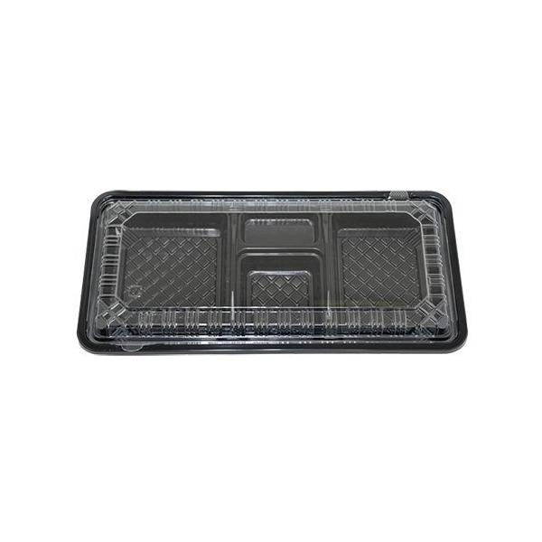 屋号必須 弁当容器 CY-6-1 黒 本体蓋セット 308×151×34mm 1 屋号必須 弁当容器 CY-6-1 黒 本体蓋セット 308×151×34mm 1