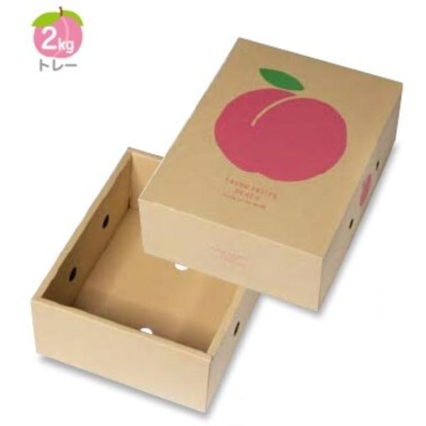 屋号必須 桃箱 L-2525 桃クラフト 2kg 225×295×110mm 1ケース50 屋号必須 桃箱 L-2525 桃クラフト 2kg 225×295×110mm 1ケース50
