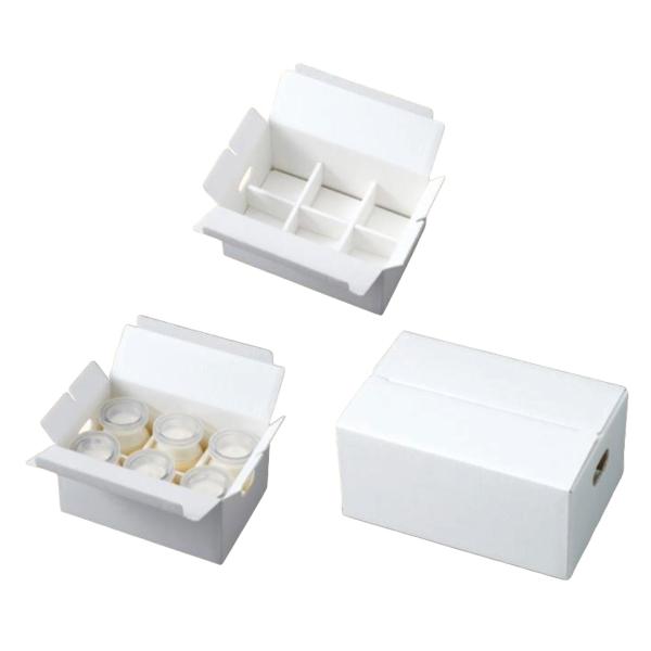 ヤマニパッケージ プリン箱 20-266 エコデザートカップ 6ヶ箱 190×125