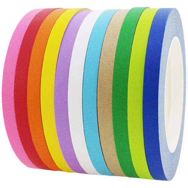 ※ご注意ください※個人宅配送不可の為、お届け先住所に農園名、店舗名、営業所名等屋号が必須となります。規格：厚さ0.14mm×幅9mm×50m巻き材質：クラフト紙色・柄：緑メーカー：オカモト株式会社1ケース：20巻×6箱入り野菜や果物、パンや...