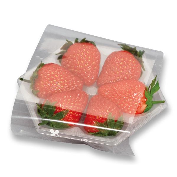 イチゴ用トレー ゆりかーご イチゴトレーCタイプ フラワー 6穴