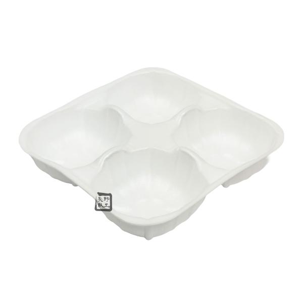 野菜 青果用トレー Fクッション22角(50) 4P ホワイト 1ケース300枚入 216×216×50mm CP843081 エフピコチューパ フルーツ 緩衝材 クッション ホールトレー