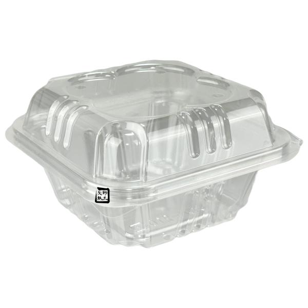 ミニパック クロバー210 118×118×65mm 4穴 嵌合 1ケース1000枚入 ミニトマト用パック 203241 信和