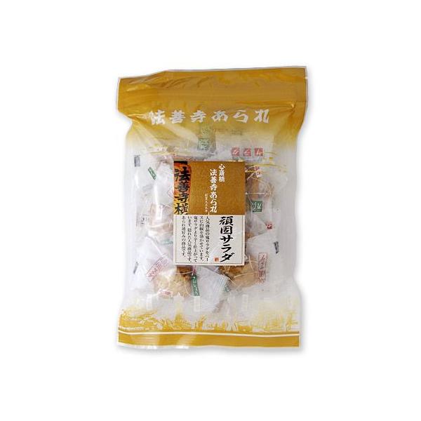 人気NO1の鬼サラダをベースに山椒を効かせています。鬼サラダより辛く仕上がっています。頑固サラダを湿りにくく、小分けしやすいように個包装にしております。［分類］あられ・おかき・せんべい・かきもち