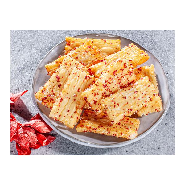 厳選された和歌山県産南高梅をふんだんに使い、うす口醤油のあられにザラ目の砂糖と一緒にふりかけています。甘酸っぱい味がお口いっぱいに広がります。［分類］あられ・おかき・せんべい・かきもち