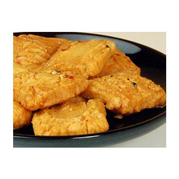 木村カエラさんにテレビ番組「ごぶごぶ」で紹介いただいた鬼サラダの塩味1.8倍を数量限定で製造しました。［分類］あられ・おかき・せんべい・かきもち