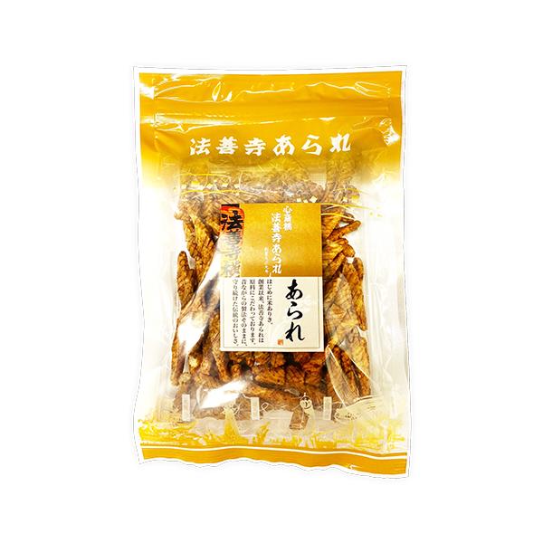 ちょっとひねって味が染みるようにしています。しょう油と七味の辛さがとっても美味しく、しっかり辛いです！！［分類］あられ・おかき・せんべい・かきもち