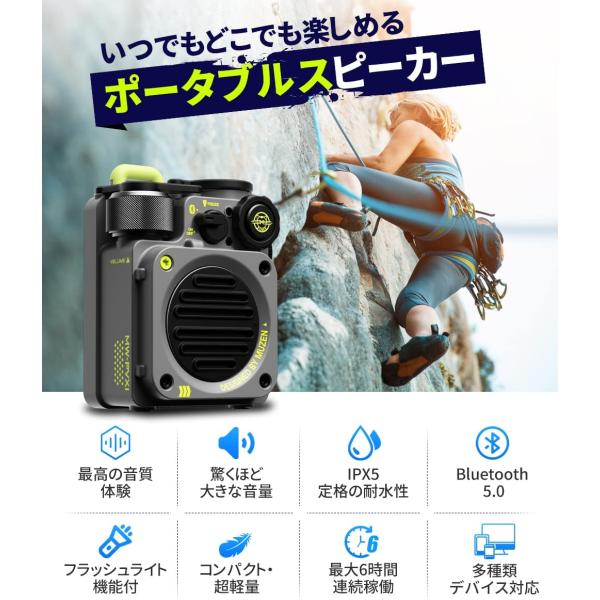 新品未使用MUZEN Wild Mini Bluetoothポータブルスピーカー Amazon.co.jp: MUZEN Wild Mini 第2世代 アウトド 小型