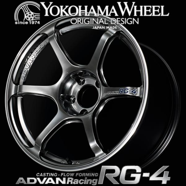 アドバン レーシング RG4 アルミホイール 18x9.5J 5/114.3 +45 M14 