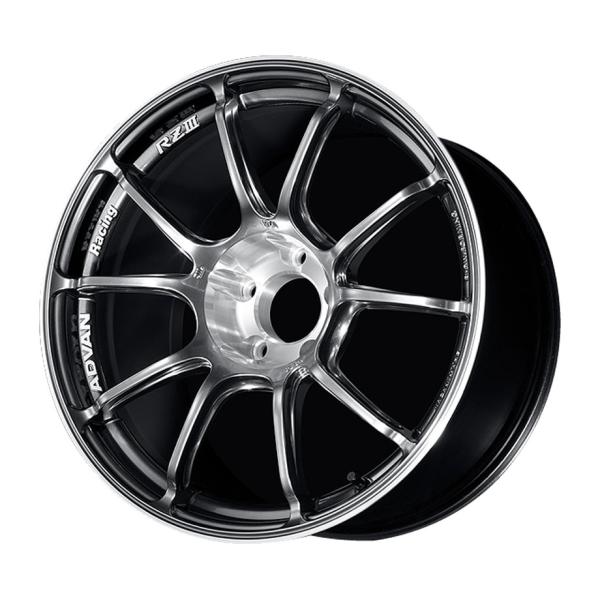 ヨコハマ アドバンレーシング RZ3 アルミホイール 18x9.5J 5/114.3 +12 ハイパープラチナブラック&ダイヤモンドカット（HPC） V6907