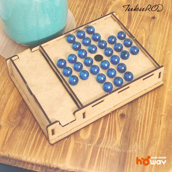 夏休み 工作キット ボールソリティア  | 脳トレ ペグソリティア  ボードゲーム 冬休み こどもの日 子ども会 認知症予防 natu