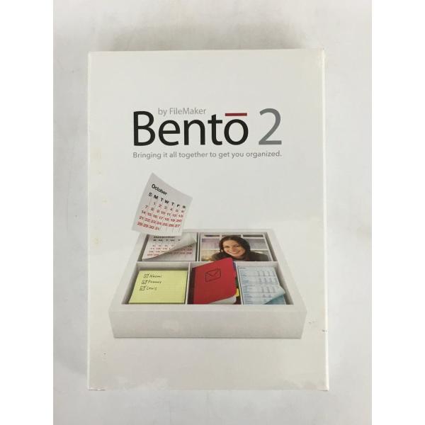 ファイルメーカー FILEMAKER MAC用PCソフト BENTO2 MacOS X 10.5.4Leopard対応 未開封 2411LS244