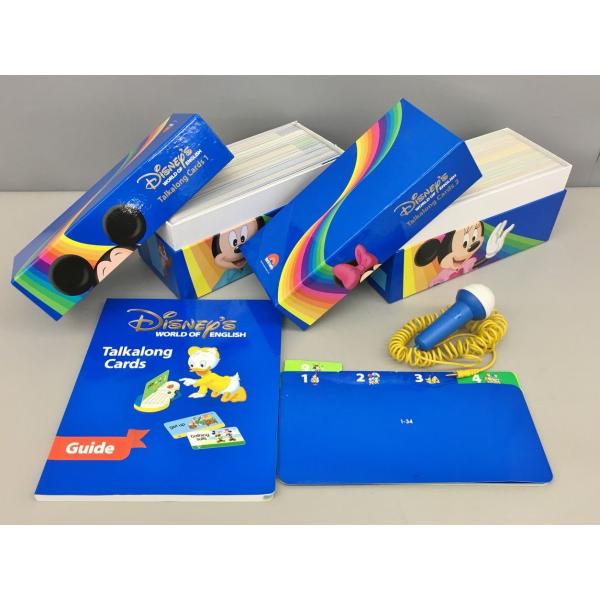 ワールドファミリー World Family ディズニー英語システム Disney World English トークアロングカード ガイドブック マイク付 2504LT112