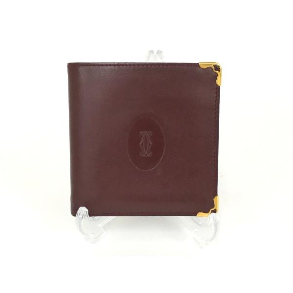 カルティエ Cartier 二つ折り財布 箱付き マストライン 2508LA005