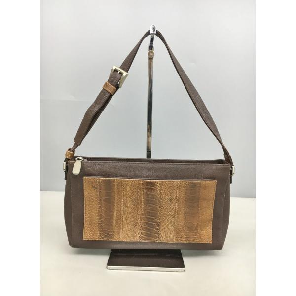 バグリオ Bag Liore ハンドバッグ ショルダーバッグ オーストリッチ風 ブラウン 2511LR339