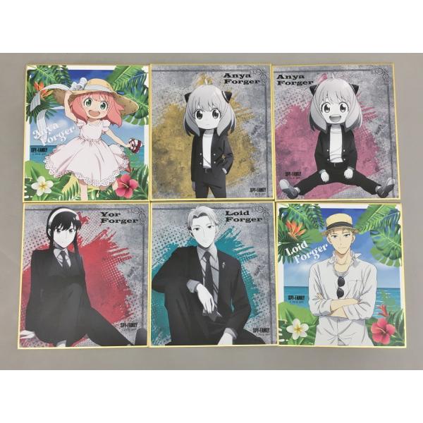 TVアニメ SPY×FAMILY ミニ色紙コレクション スーツ＆海辺 計6枚 美品 2601LT219