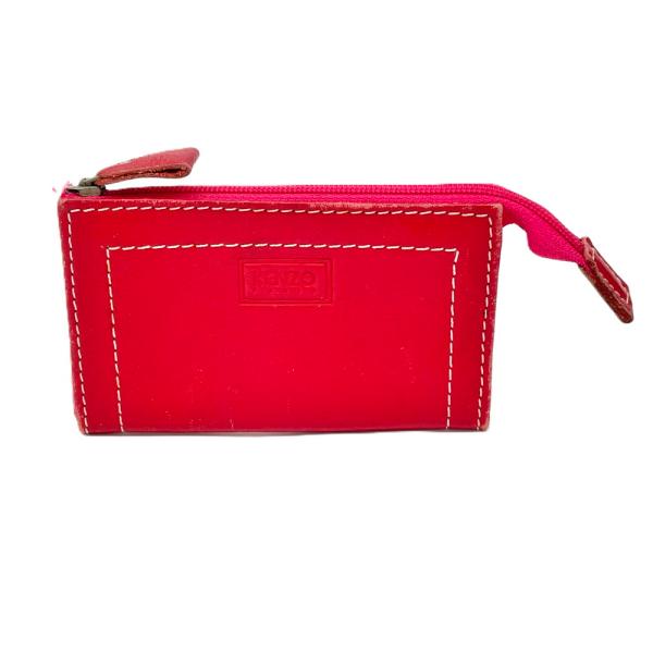 ケンゾー KENZO コインケース ミニ財布 レッド