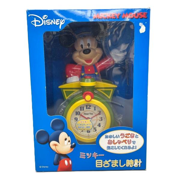 セイコークロック社 ディズニータイム ミッキーマウス おしゃべり目覚まし時計 長期保管現状品 FD437A
