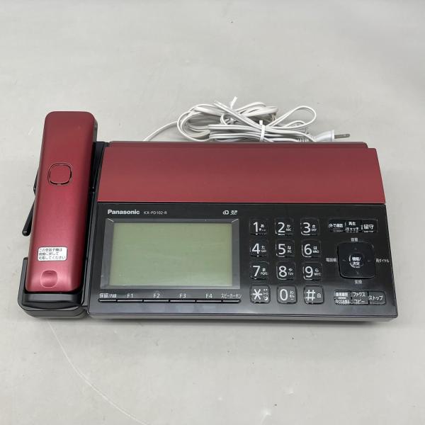 パナソニック Panasonic おたっくす デジタルコードレスFAX電話機 ボルドーレッド KX-PD102-R