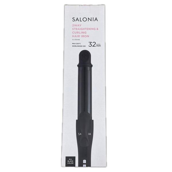 サロニア SALONIA 2WAY ストレート&カール ヘアアイロン 32mm SL-002AB