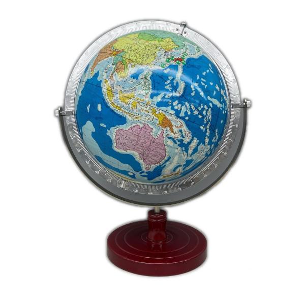 学研 地球儀 ワールド地名辞典付き 178-129