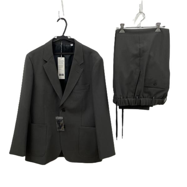2つボタン シングル スーツ UNIQLO ユニクロ ジャケット M パンツ S