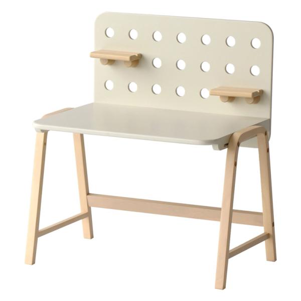 市場 Kids Desk -emy- 有孔ボード付きキッズデスク 組立品 ILT-3641IV アイボリー 【代引・日時指定・キャンセル不可・北海道沖縄離島配送不可】-FK-