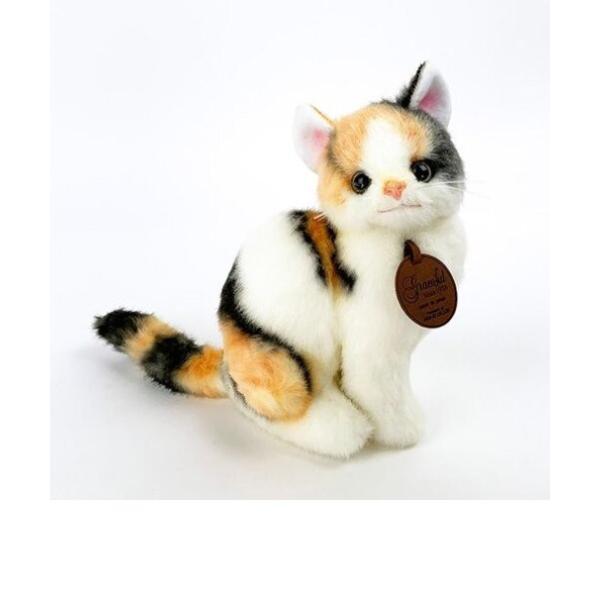 ぬいぐるみ 日本製 グレイスフル ミケ 座り 猫ちゃん ペット かわいい 癒し 三英貿易 I-6850