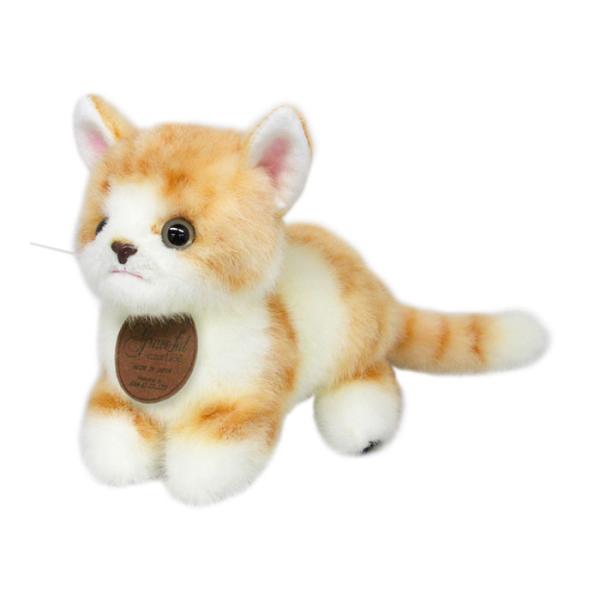 ぬいぐるみ 日本製 グレイスフル こねこのミーヤ マンチカン ゴールド 立ち 猫ちゃん ペット かわいい 癒し 三英貿易