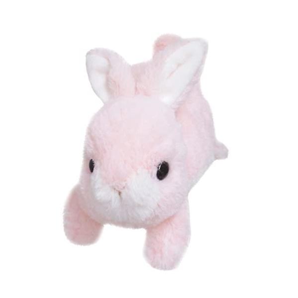 ぬいぐるみ 日本製 moffly ウサギ（ピンク） かわいい 癒し 三英貿易