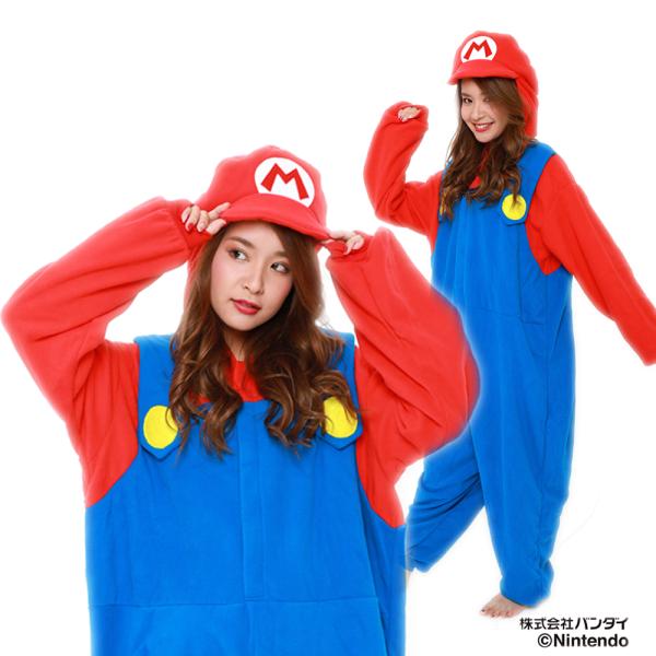 着ぐるみ マリオ （フリース） SAZAC コスプレ パーティー衣装 スーパーマリオブラザーズ