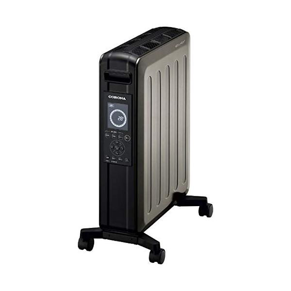 CORONA（コロナ） オイルレスヒーター（10畳 グレイスブラック）【暖房