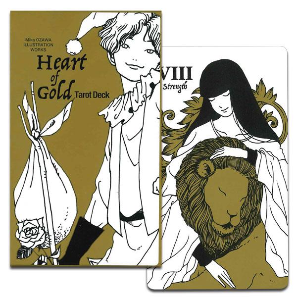 新品 正規品 溺愛ロマンス タロットカード 金縁 全78枚 金のハート Heart of Gold Tarot Deck ハート・オブ・ゴールド・タロット・デッキ