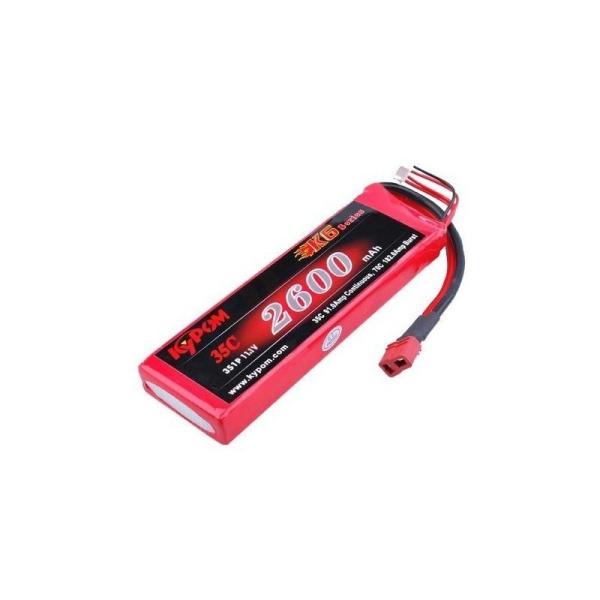 Kypom K6 7.4V 2600mAh 35C70C リポ バッテリーリポ リチウム ポリマー  LiPo バッテリー