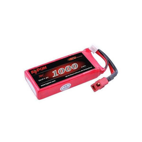 Kypom K6 7.4V 1000mAh 30C60C リポ バッテリー☆ホビーショップ青空