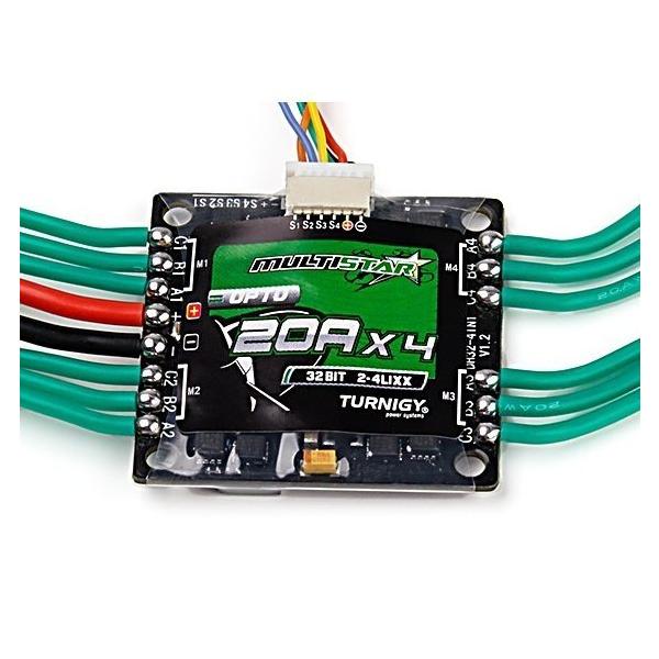 MultiSta 4 in 1 20A アンプ ESC V3 (Opto)スピードコントローラー