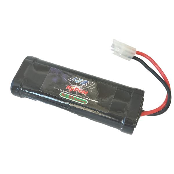 Kypom 7.2V 2200mAh ニッケル水素 バッテリー SCタミヤ型 コネクター