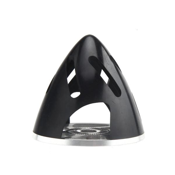 Gemfan 57mm ターボスピンナー 黒 アルミバックプレート軸径 3/4/5/6/8mm 2ブレード