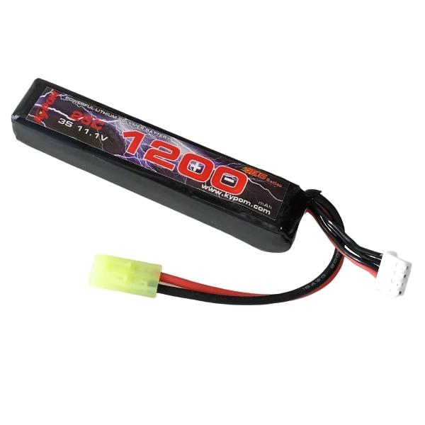 Kypom S電動ガン 11.1V 1200mAh 25C50C リポミニタミヤ コネクター 電動ガン エアガン リポ リチウムポリマー バッテリー　★