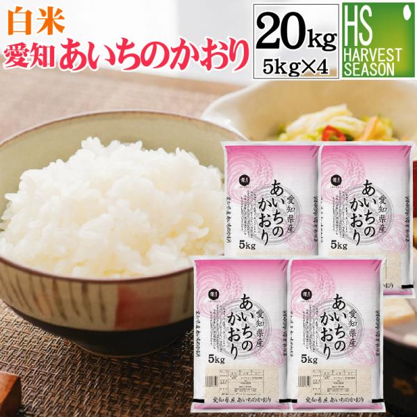 【精米時期訳アリ】令和6年産 白米 20kg(5kg×4) 愛知県産 あいちのかおり 大粒米  送料無料
